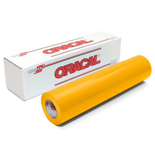 Oracal 651 Matt :- Golden Yellow - 020 - 300mm x 10 Metres