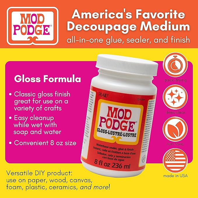 Mod Podge - 8oz / 236ml - Gloss Finish