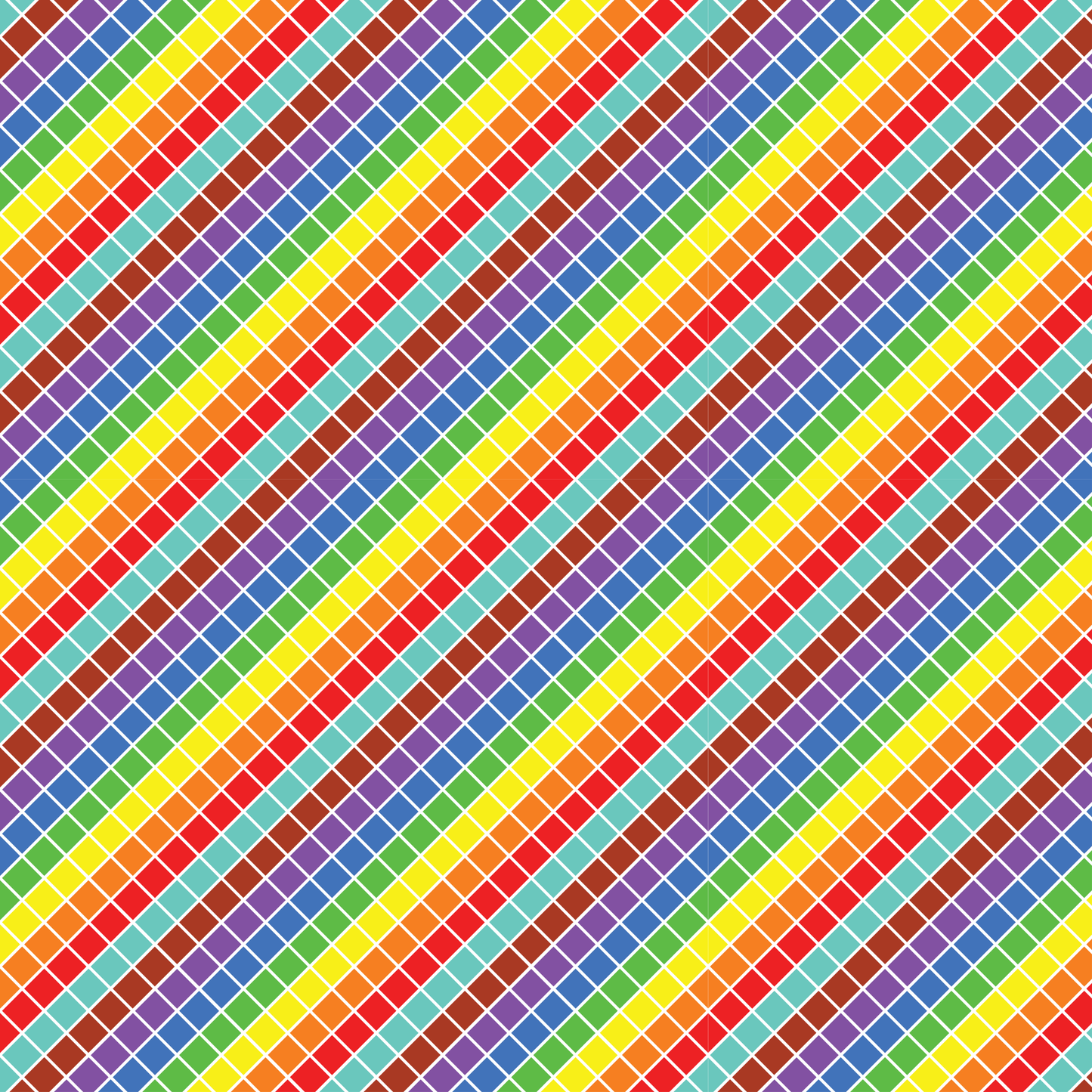 HTV Pattern Vinyl - Rainbow 7