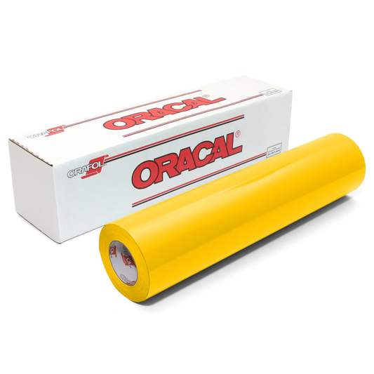 Oracal 651 Matt :- Yellow - 021 - 300mm x 10 Metres