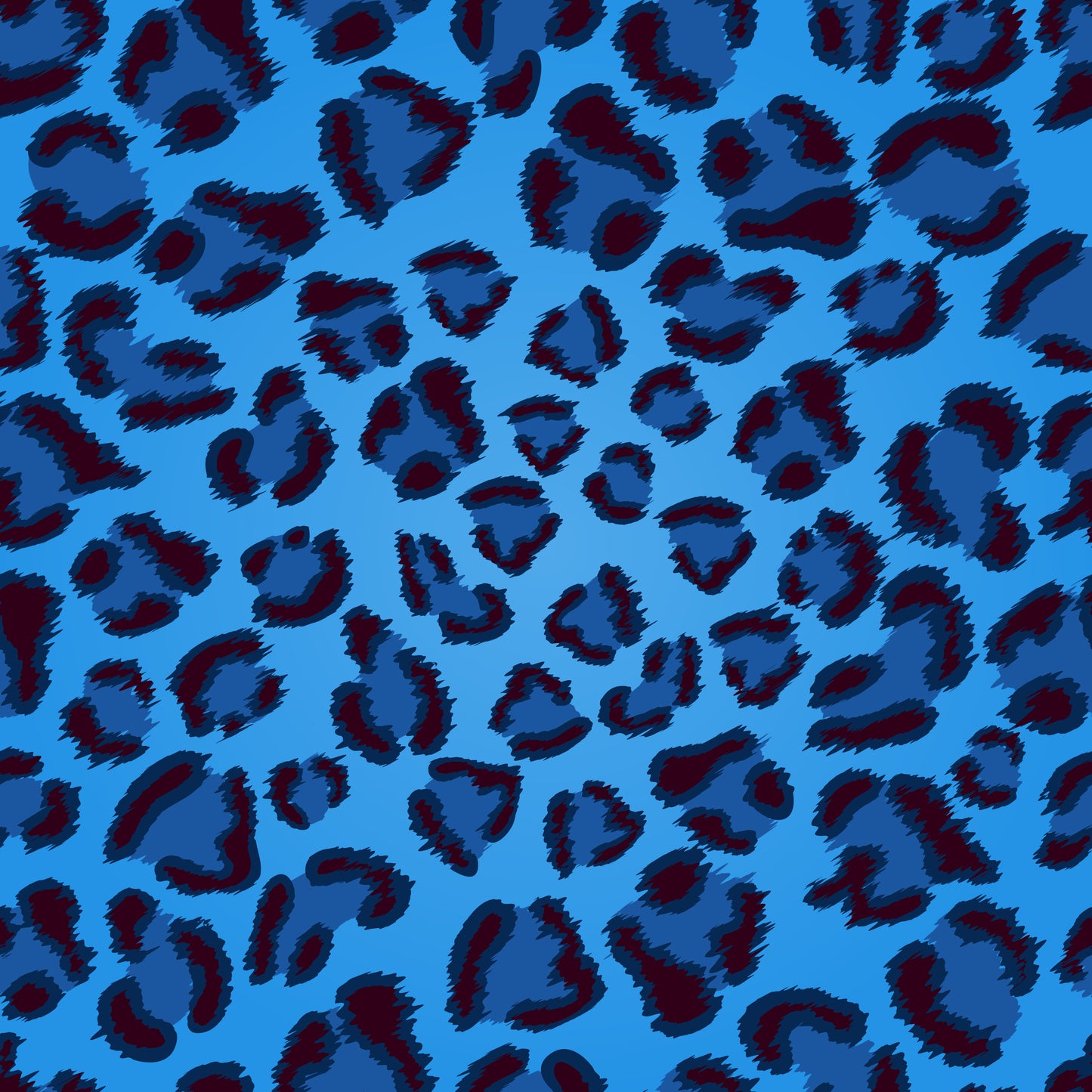 HTV Pattern Vinyl - Leopard Blue