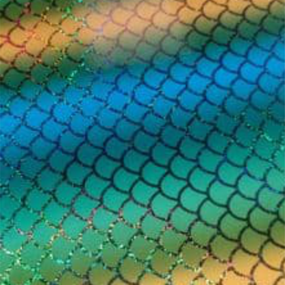 Holographic Yellow/Green :- Yellow Green Mermaid - Metre