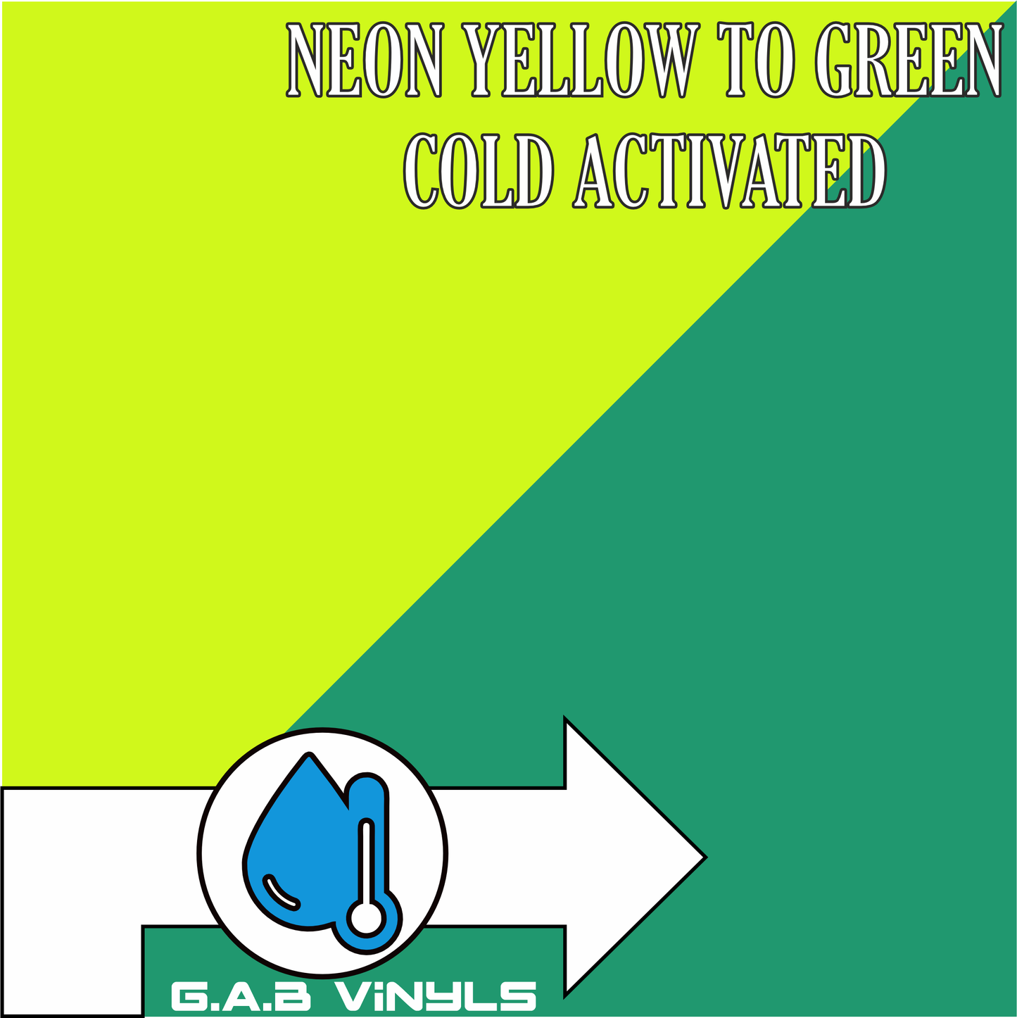 Cold Activated :- Neon Yellow to Green - Metre