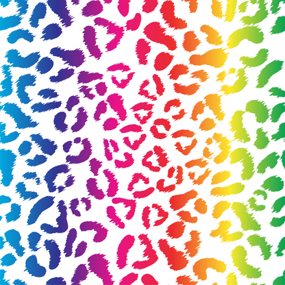 Self Adhesive Pattern Vinyl - Leopard Rainbow 3