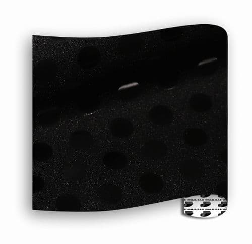 Glitter Patterns (Textured) - Diddy Dot Black - A4 sheet