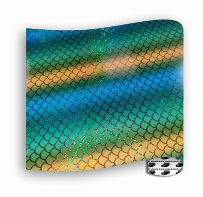 Holographic Yellow/Green :- Yellow Green Mermaid - Metre