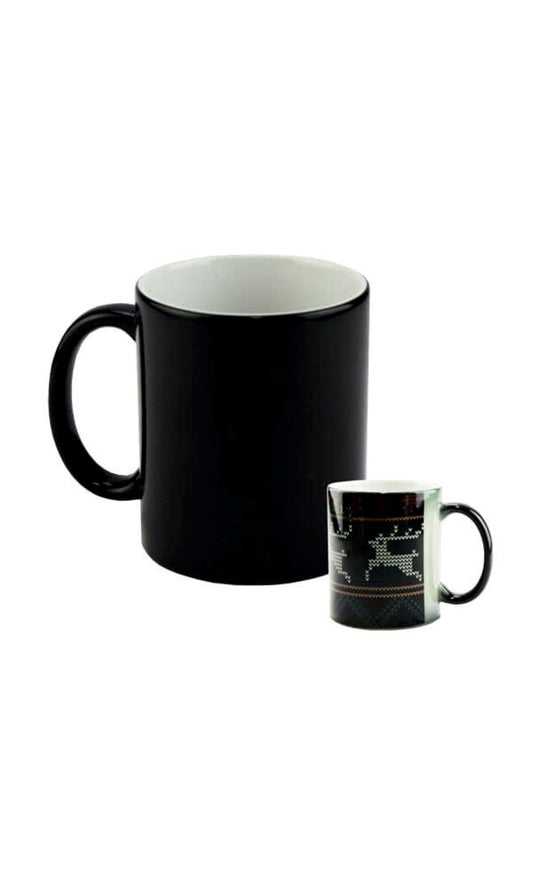 Sublimation Blank Ceramic Colour Changing Mug - 11oz - Black