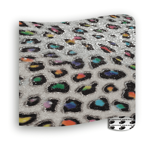 Glitter Patterns (Textured) - Rainbow Leopard - Mini Roll