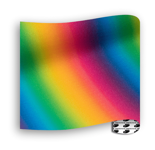 Glitter Patterns (Textured) - Rainbow Stripe Multi - Metre