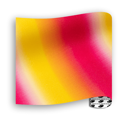 Glitter Patterns (Textured) - Rainbow Stripe Yellow Red - Mini Roll