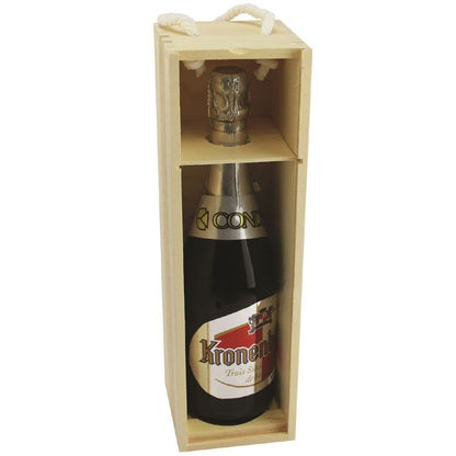 Wooden Wine Box - Natural Finish